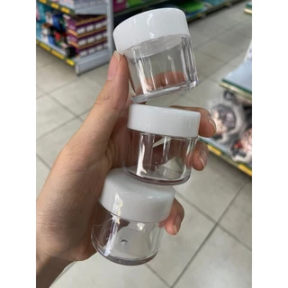 Mini Pote para Viagem 30g Plástico Duro Resistente Alta Qualidade