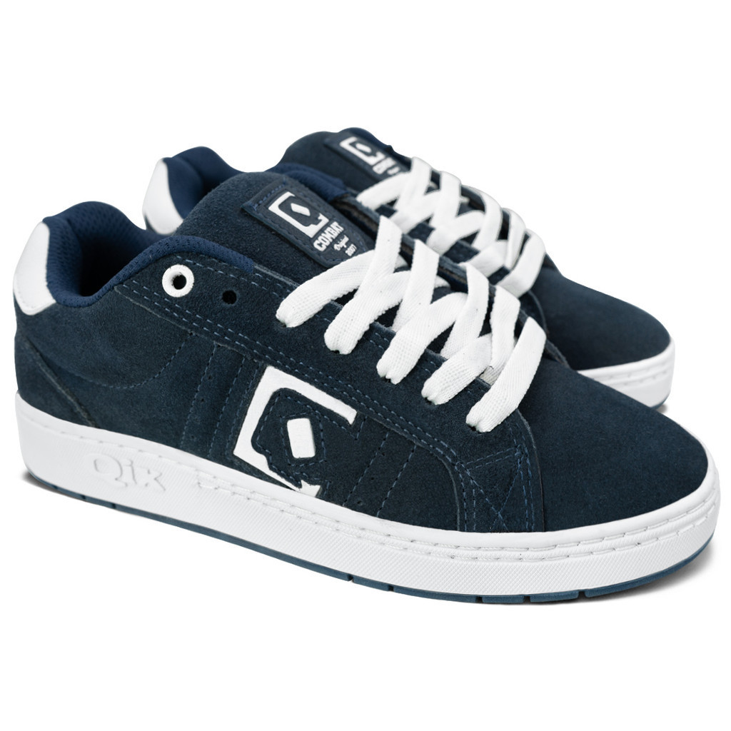 Tênis Qix Combat Suede Marinho Branco