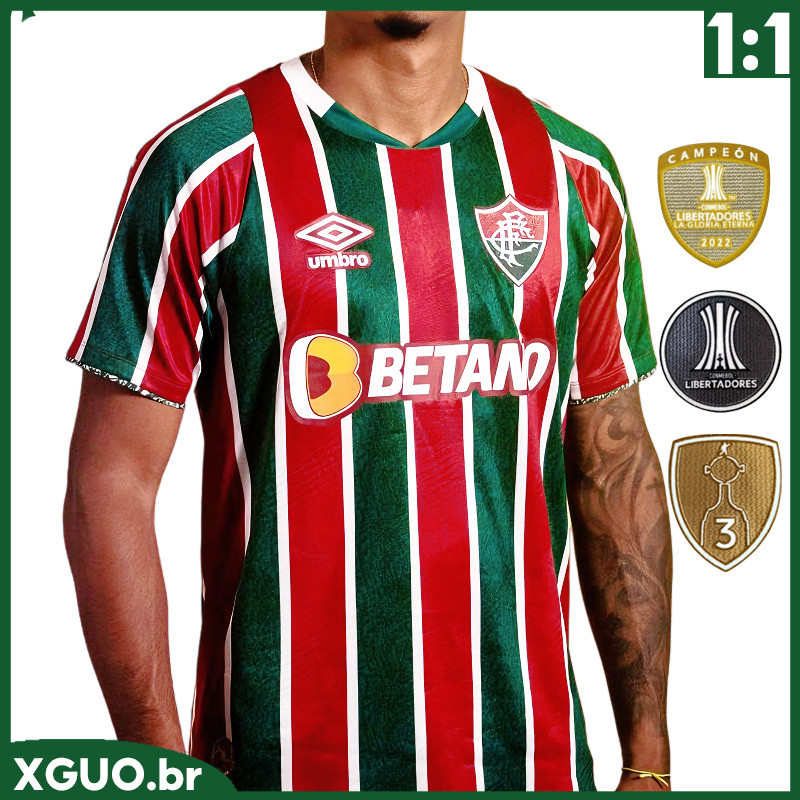 camisa fluminense 2024 Novo Tricolor home masculina Camisa de futebol tailandesa 1:1 fãs versão