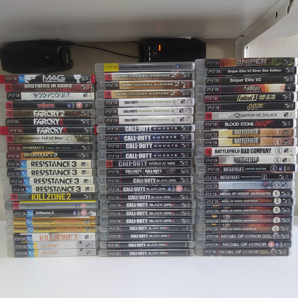 JOGOS PS3 - TIRO FPS Playstation 3 - CALL OF DUTY, BATTLE FIELD, MEDAL OF HONOR, KILLZONE, FARCRY, SNIPER, 007