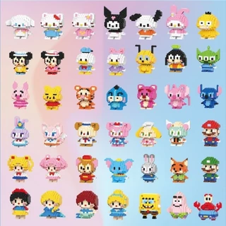 Lego Blocos De Anime Para Crianças Brinquedos , Mario , Pokemon Disney Presentes De Aniversário , Decorativos