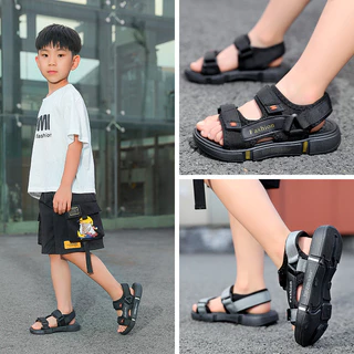 Crianças sandálias verão beira-mar sapatos de praia antiderrapante sola macia meninos médio grande crianças chinelos sap