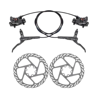 Kit Freio A Disco Hidraulico Bike Dianteiro Traseiro Bicicleta + Pinças Bicicleta