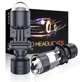 Lente Projetora H4 Bi LED 30000LM 120W Lâmpadas De Teto Para Carro H4 9003 De Feixe De Luz Hi/Lo Canbus Auto Farol LHD 12V 24V