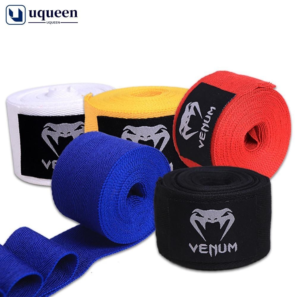 UQUEEN 1Pair 1.5M/3M/5M Bandagens De Boxe Sanda Muay Thai Treinamento Auto-Adesivo Micro Elástico Encadernação Esportiva De Mão N4P1