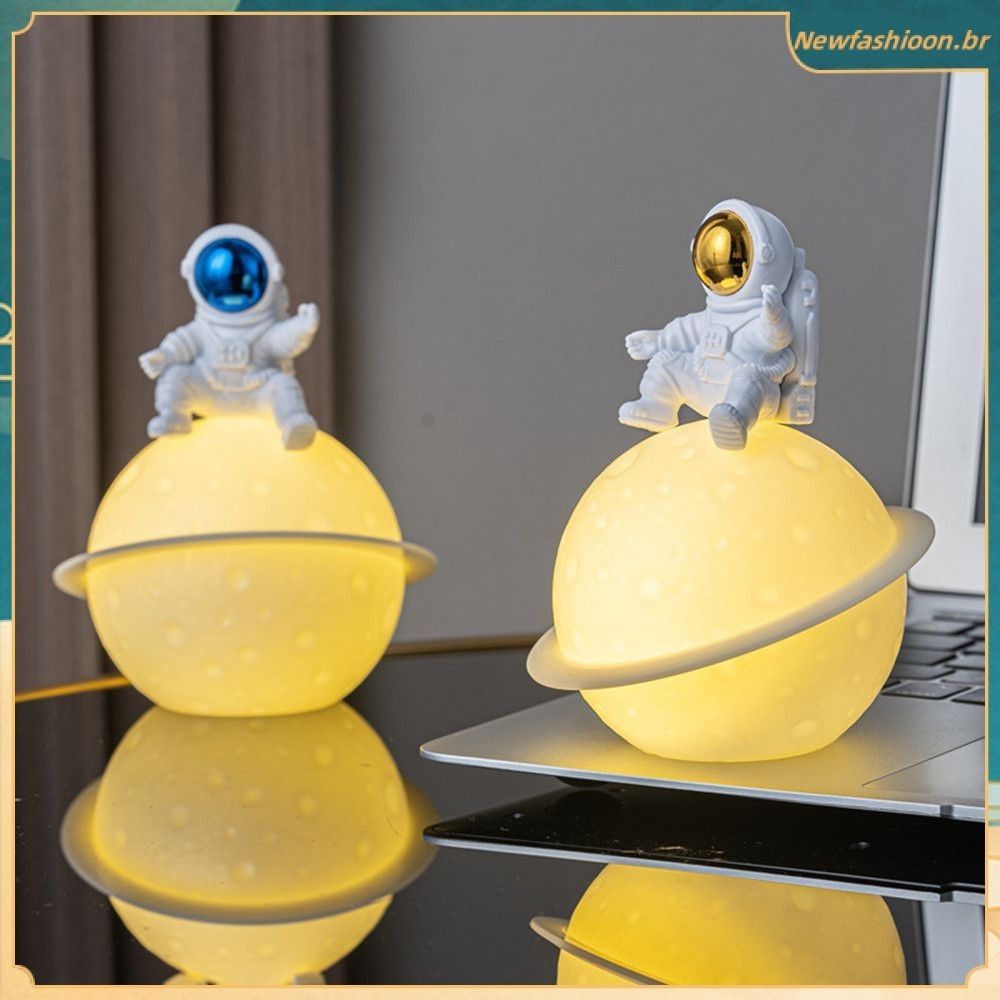 Modelo Astronauta Luzes Decorativas Sala De Estar Decoração Quarto Infantil Lua Luz Nocturna Presentes Infantis