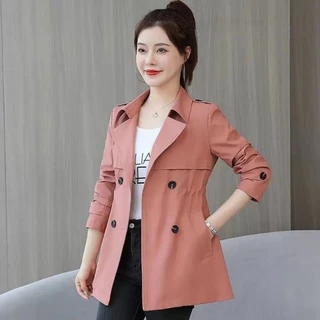 Mulheres Gary camada dupla apertado inverno windproof cintura curta em Promoção na Shopee Mulheres Gary camada dupla apertado inverno windproof cintura curta