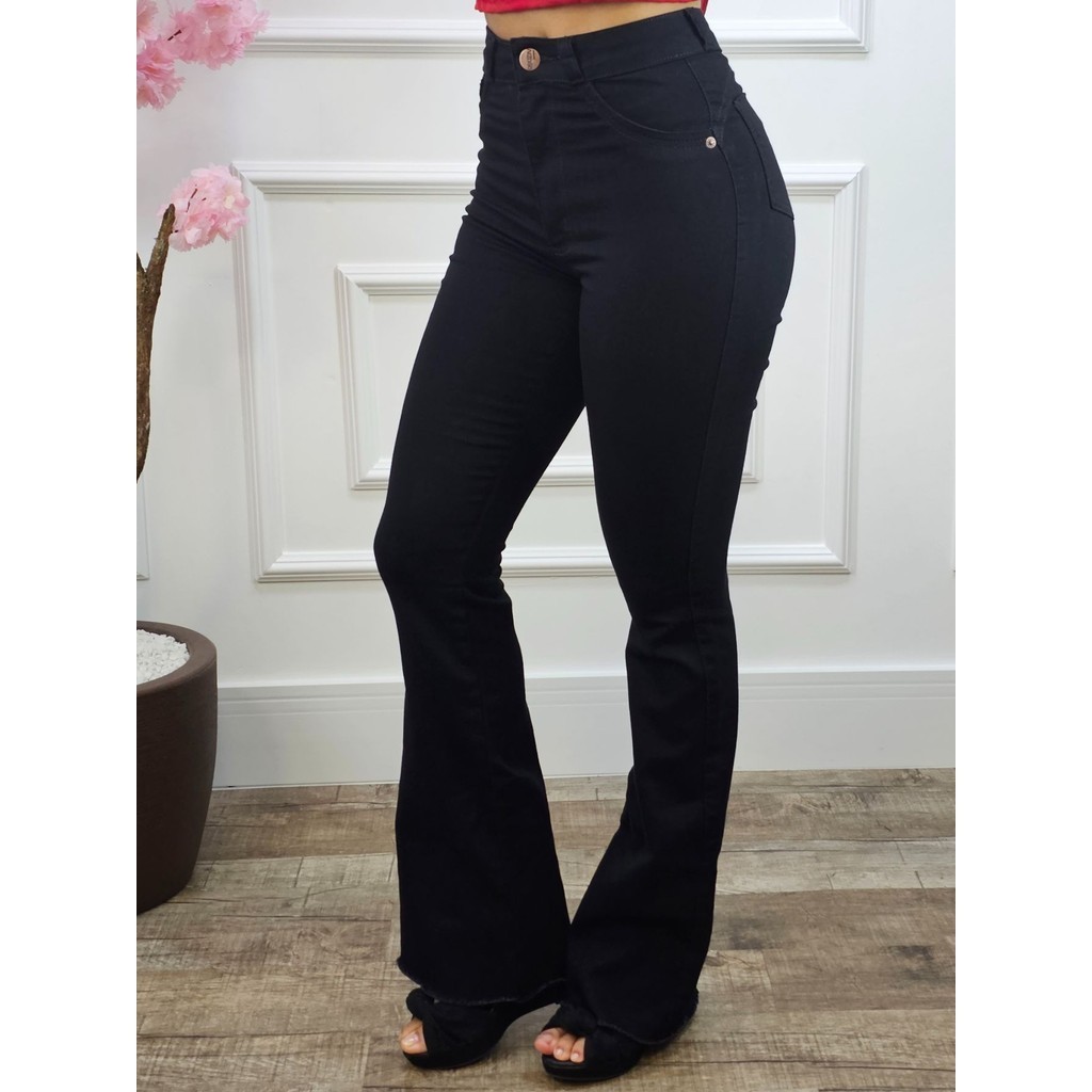 Top calça feminina boca de sino Outlet