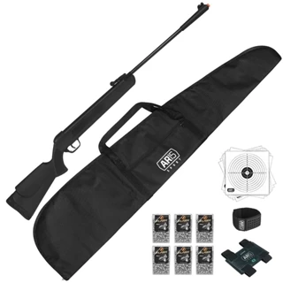 Espingarda Arete Black 5.5mm Virtus + Capa + 600un Chumbinho