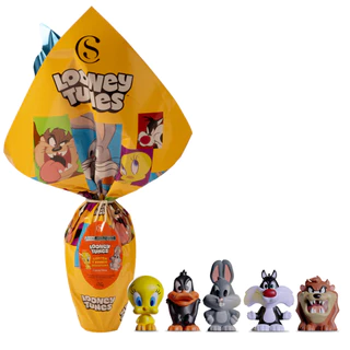 Ovo de Páscoa Miniatura Looney Tunes Coleção 170g Cacau Show