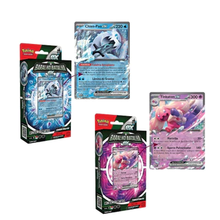 DECK BARALHO DE BATALHA CHIEN-PAO OU TINKATON EX DESTINOS DE PALDEA COLEÇÃO ESPECIAL EV 4.5 LACRADO NV1 COPAG 60 CARTAS