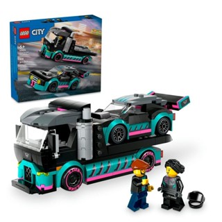 LEGO® City Carro de Corrida e Caminhão-Cegonha; Brinquedo de Construção 60406