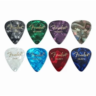 Kit 4 Palhetas Fender Violão Ou Guitarra 0.46 0.58 0.71 0.96 Mm em Oferta na Shopee