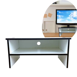Base Suporte Monitor Mdf Branco Formica Escritório Ergonomia