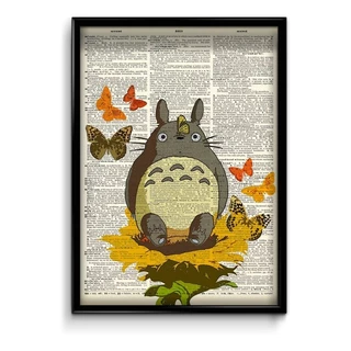 Quadro Com Moldura Studio Ghibli M 32x24 Cm