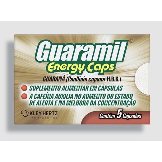Guaramil energy caps com 5 capsulas