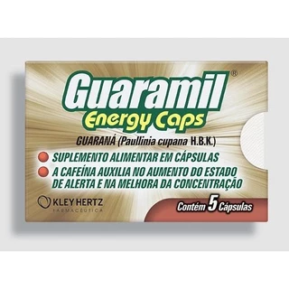 Guaramil energy caps com 5 capsulas
