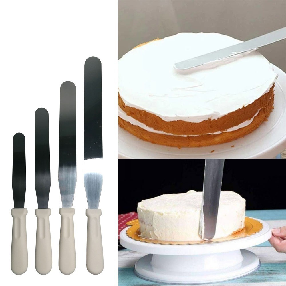 Espátula Para Alisar Bolo Confeitaria Artistica Decorar Aço 