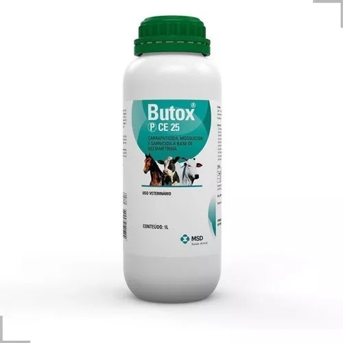 Butox P Ce 25 1litro Msd Cavalo Gado Carrapaticida Sarnicida | Shopee ...