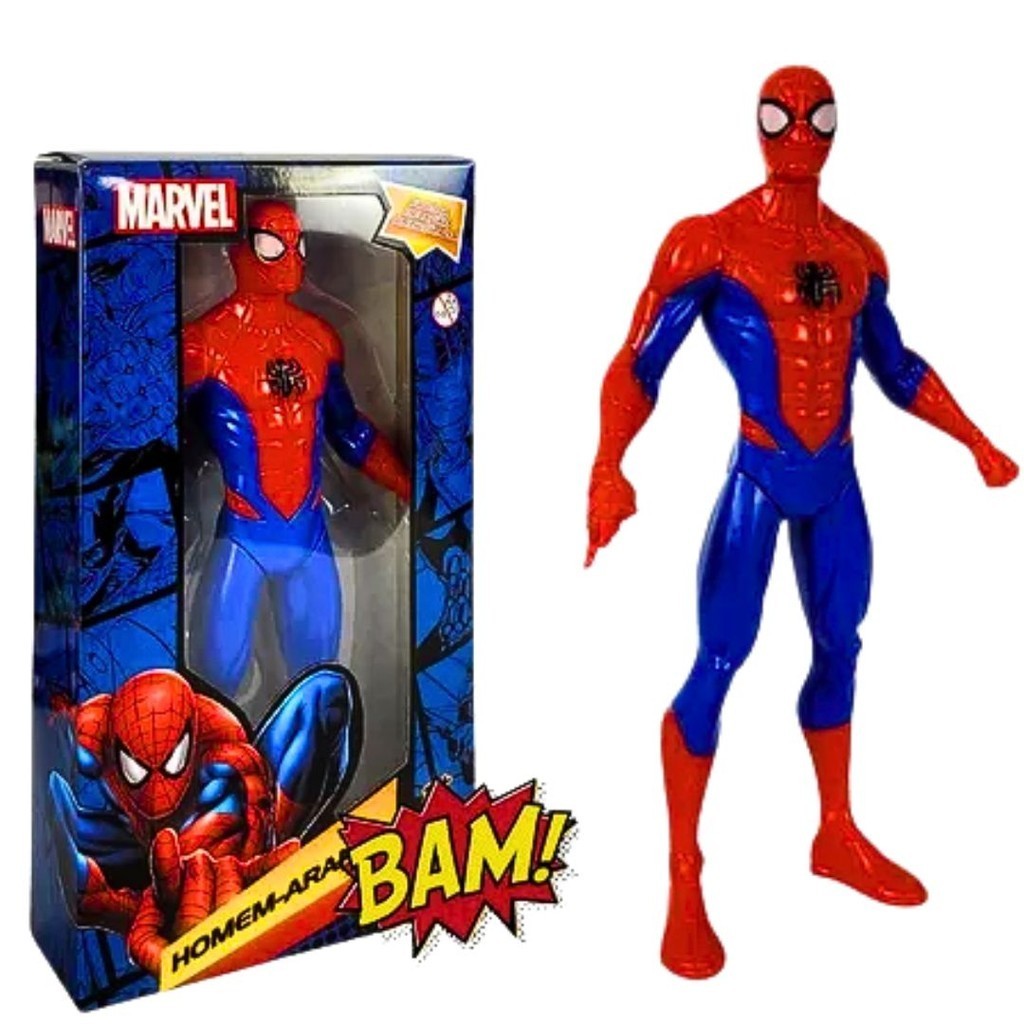 Homem Aranha Boneco Brinquedo Vingadores Articulado Grande 22 Cm