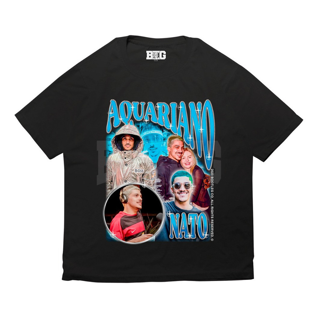 Camiseta Básica Chico Moedas Aquariano Nato Meme Carnaval