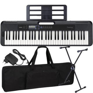 Kit Teclado Musical Casio CT-S300C2 Teclas Sensitivas + Capa Suporte