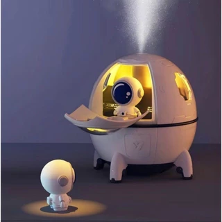 Mini Umidificador USB de Ar Astronauta Umidificador Em Forma de Nave Espacial Portátil Umidificador de Luz Ambiente para Doméstico
