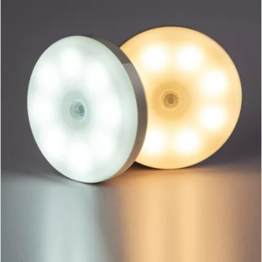 Luminárias Lâmpada Led Sem fio com Sensor Presença recarregável