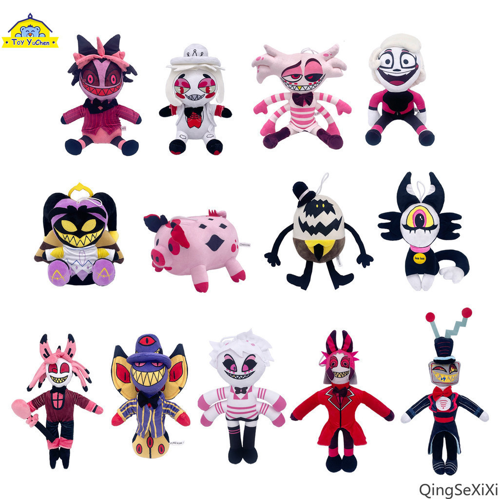 Hazbin Hotel Plush Toy Evil Boss Boneca De Pelúcia Periférica Para Crianças  Hell Inn Clown Charlie/Vaggie/Angel Dust/Alastor/Niffty/Millie/Moxxie/Blitzo  | Shopee Brasil