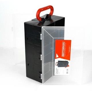 Organizador plástico com 12 compartimentos - DOUBLEBOX Rotterman