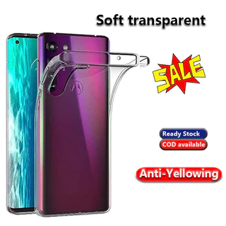Motorola Edge 2020 XT2063-2 XT2063-3 Anti-Amarelamento Lavável Slim Fit Borracha Transparente Crystal Clear Flexível TPU Capa Traseira Da Caixa De Geléia De Silicone