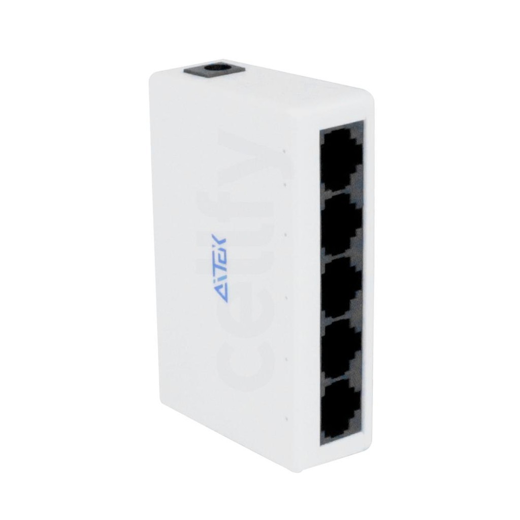 Switch De Cabo Rede Ethernet Mini 5 Portas Rj45 100mbps