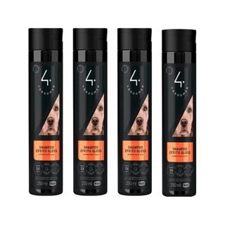 Shampoo Efeito Gloss 250ml - Ibasa - 4 Unidades