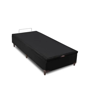Cama Box Baú Solteiro Califórnia Preto 88x188x42 - Sofá Casa