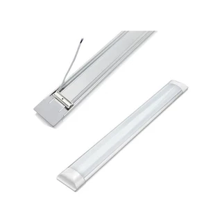 Kit 1un 2un Luminaria slim Led 36w 120cm Linear com calha sobrepor 3000K 6500K 4000K LED FACTORY