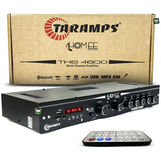 Amplificador Receiver Bluetooth THS 4600 Taramps 250w Som Ambiente Residencial