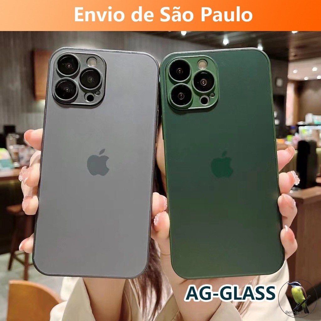 -Bemtevi-Capa AG-Glass para iPhone 15 iPhone 15 Pro iPhone 15 Pro Max De Vidro Fosco com Película anti espião