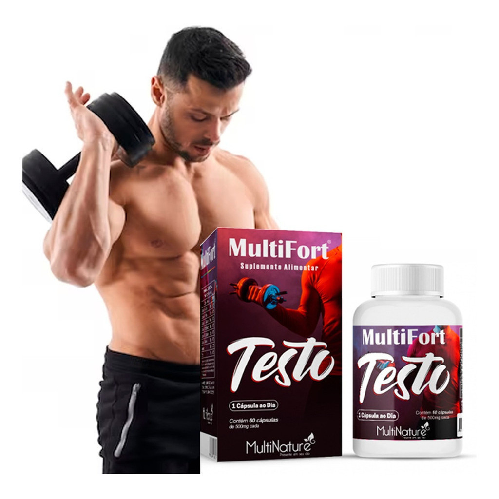 Suplemento Vitaminico Vitalidade Masculina Homem Aumento Massa Muscular ...