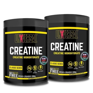 Kit 2x Creatina Monohidratada 200g - Universal Nutrition em Oferta na Shopee