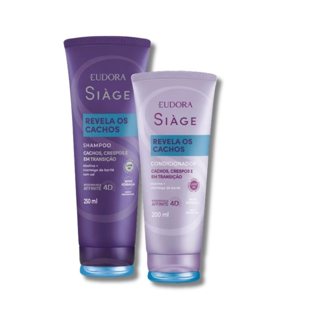 Kit Eudora Shampoo Condicionador Revela Cachos Nutrição | Shopee Brasil