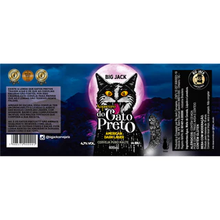 Cerveja Big Jack Xopscuro do Gato Preto Dark Lager 600ml