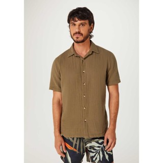 Camisa Masculina Manga Curta Comfort Texturizada Hering