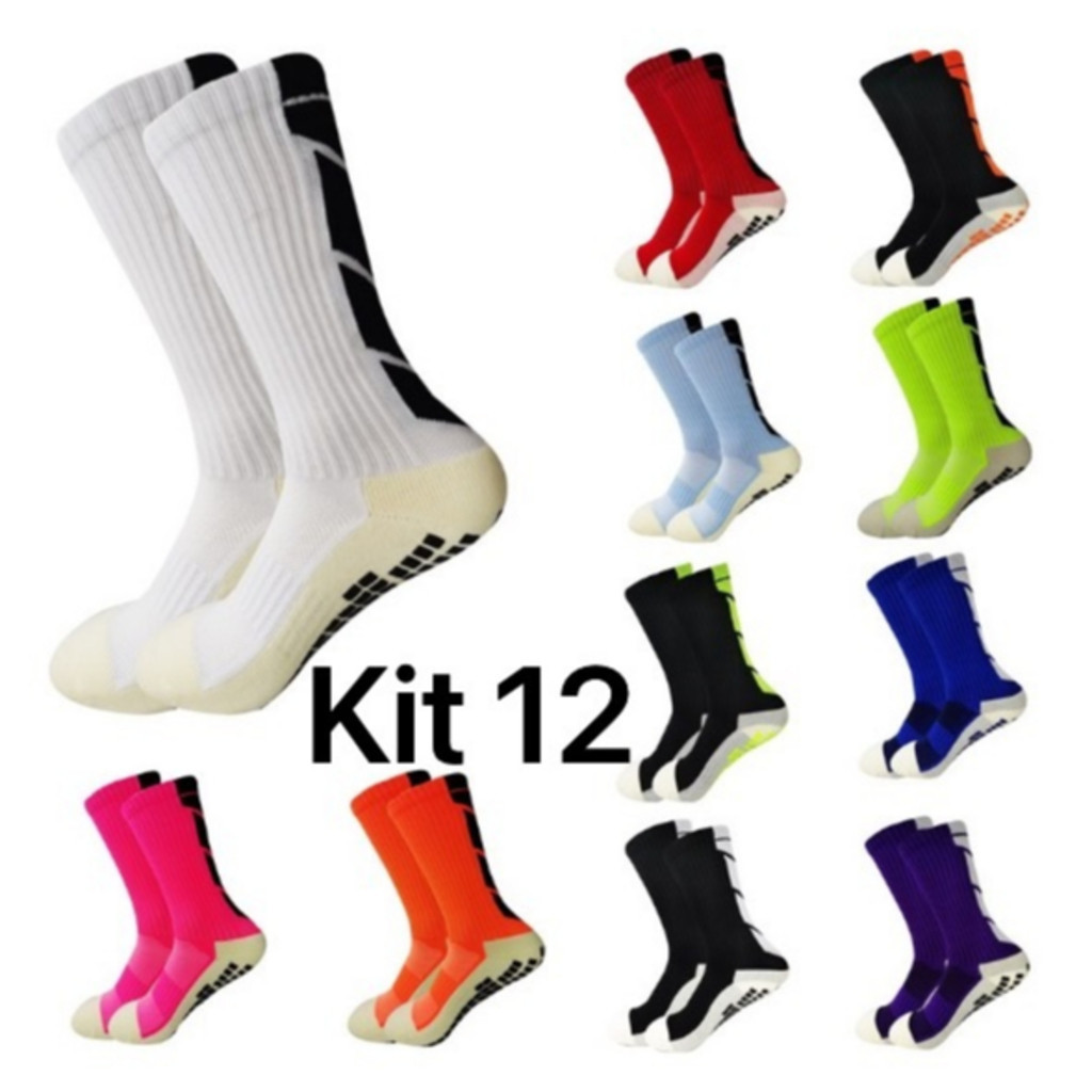 Meias Antiderrapantes GBM Geckos - 6 Pares Rosa GG Hospital E Yoga
