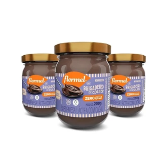 Kit Brigadeiro De Colher Flormel Zero Açúcar 200G Com 3 Unidades