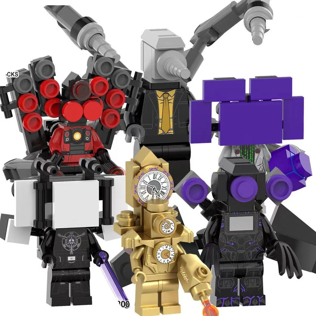 Skibidi Toilet Action Figures Titan Clockman Titan TV Man Titan ...