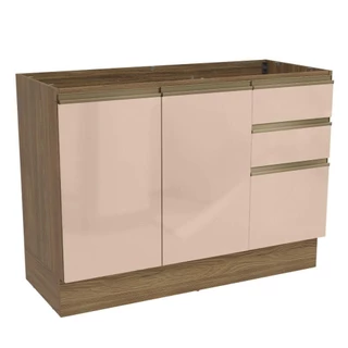 Balcão Kappesberg N626 120cm MDF 2 Portas3 Gavetas 88x120x52cm