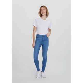 Calça Jeans Básica Feminina Skinny Cintura Alta Hering em Oferta na Shopee
