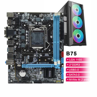 B75 Placa Mãe LGA 1155 Memória DDR3 SATA III M.2 Nvme Usb 3.0 Para Intel LGA1155 Core I7 I5 I3 CPU Placa Mãe Suporte Para Placa Mãe Desktop 