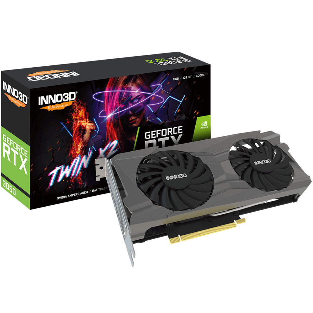 Placa Video 8gb Rtx3050 Inno3D Twin X2 GDDR6