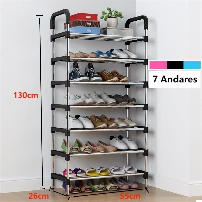 Sapateira Multiuso Para Calçados 7 Andares Organizador Desmontável | Shopee  Brasil